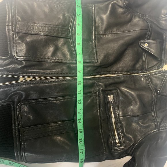 Zadig & Voltaire Luka Leather Fur Lined Jacket XS NWT - Picture 10 of 14
